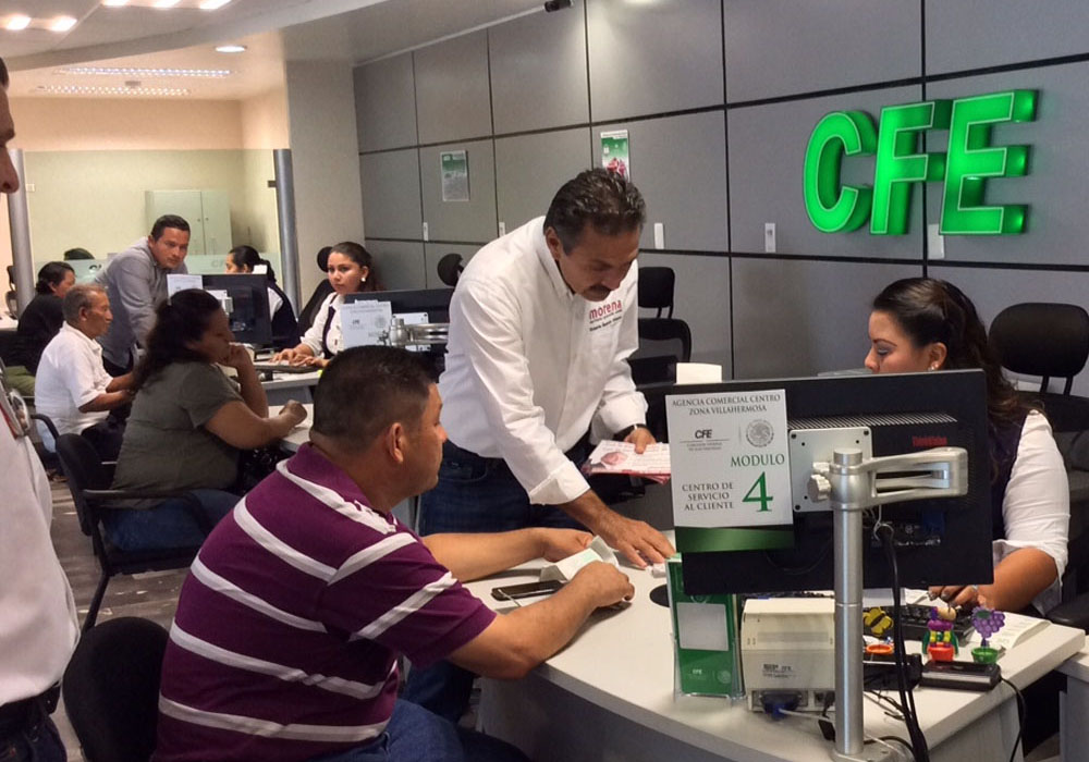 Trámite ante CFE incluido